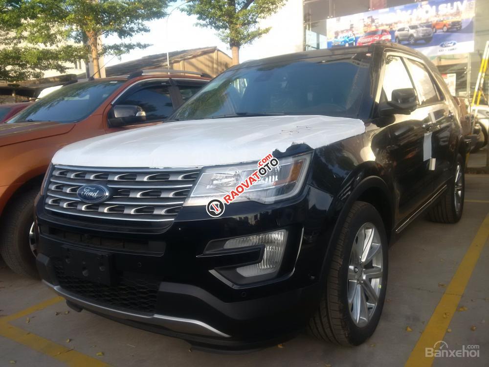 Cần bán xe Ford Explorer bản Limited đời 2017, màu xám (ghi), nhập khẩu nguyên chiếc Hoa Kỳ-0