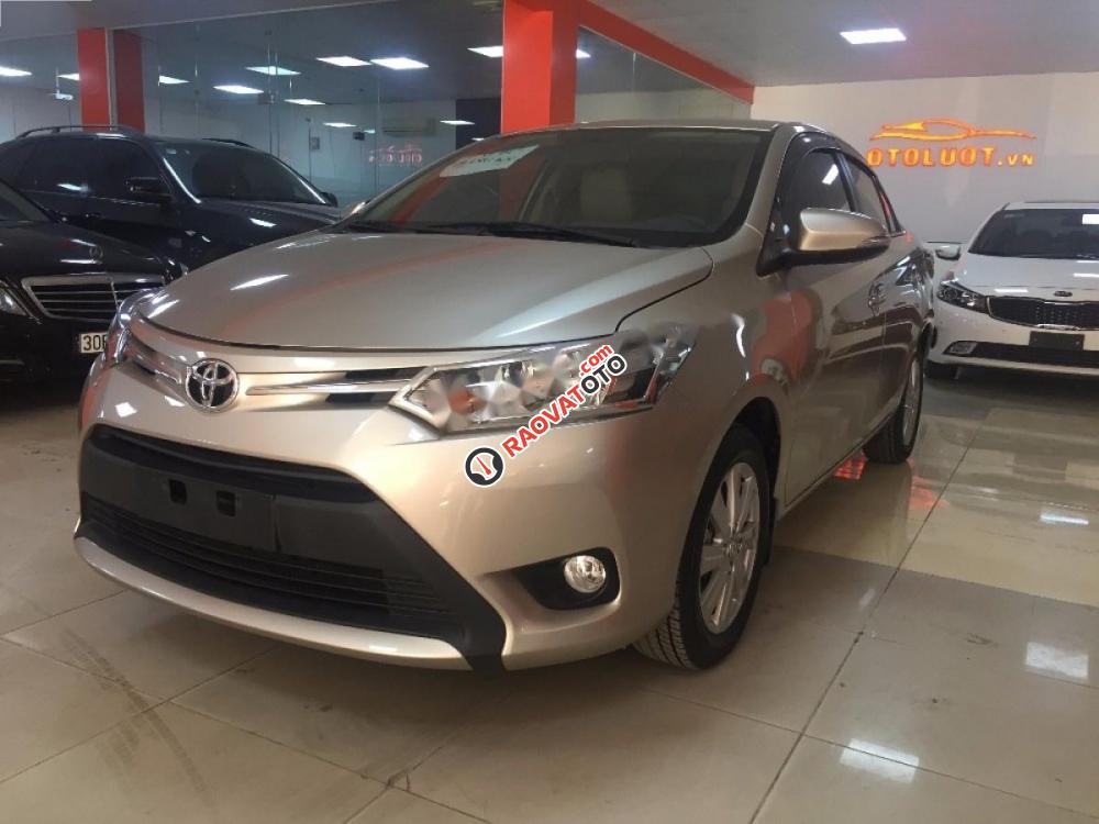 Bán Toyota Vios E đời 2016, màu vàng số tự động, giá cạnh tranh-4