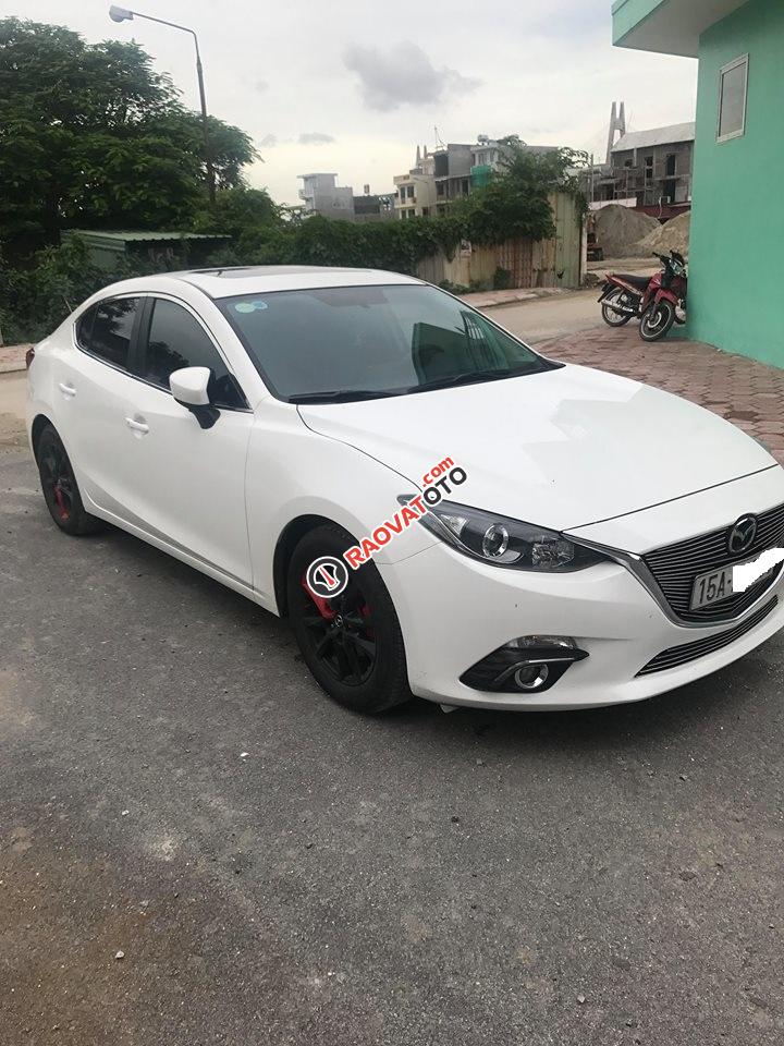 Bán Mazda 3 1.5 sedan đời 2016, màu trắng, giá 625tr-2