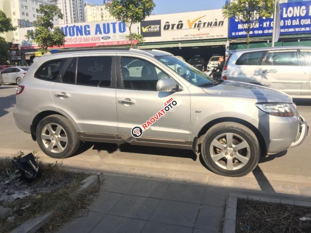 Bán ô tô Hyundai Santa Fe SLX 2008, màu bạc, nhập khẩu, giá 555tr-0