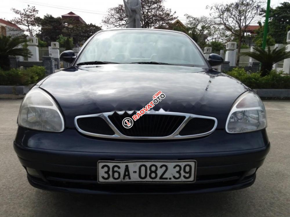 Cần bán Daewoo Nubira IIS sản xuất 2002, màu xanh lam chính chủ-1