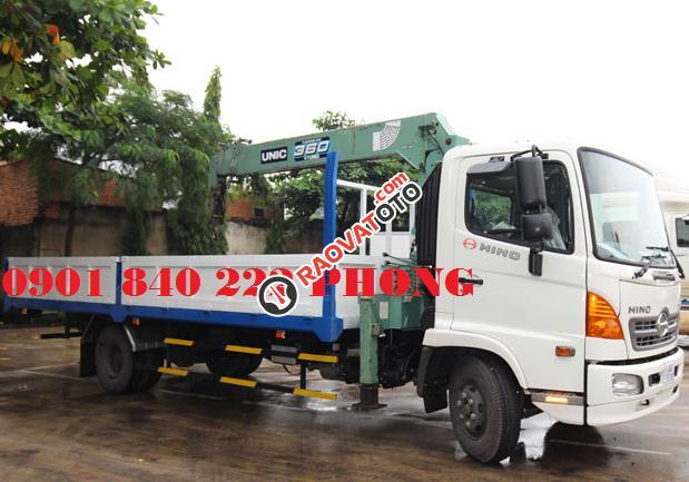 Bán xe Hino 6T gắn cẩu 3T, 5T, 6T tại TPHCM giá tốt nhất, có hỗ trợ vay 90%-0