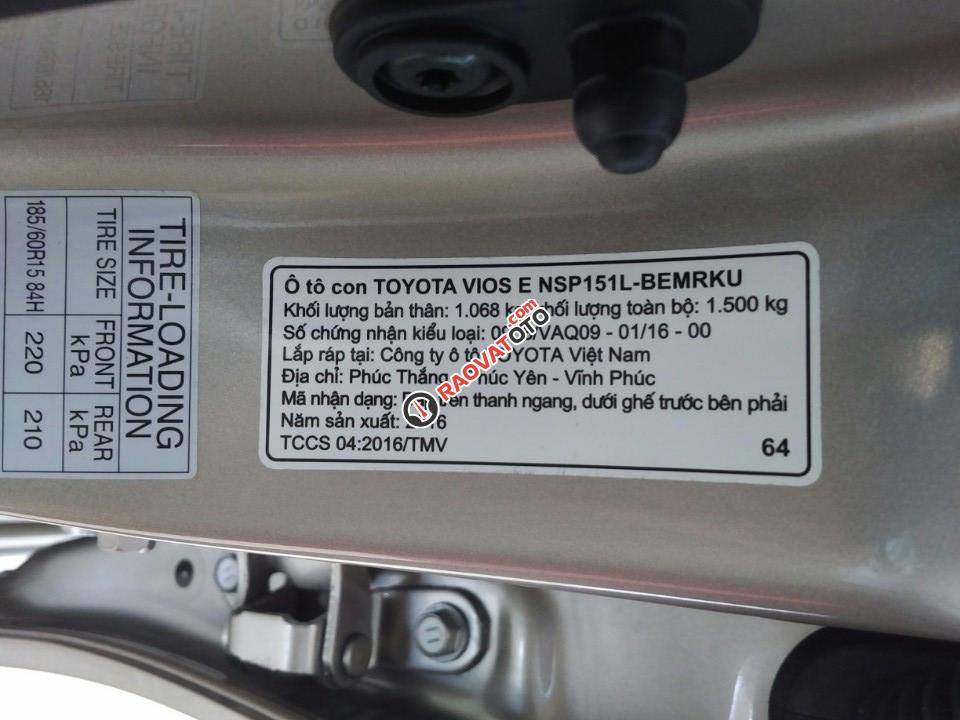 Toyota Mỹ Đình, bán Toyota Vios E khuyến mại cực sâu, xe đủ các màu, giao xe ngay-17