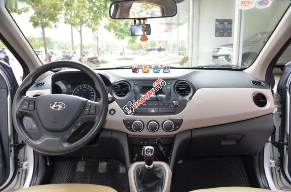 Bán Hyundai Grand i10 Grand 1.0 MT đời 2015, màu bạc, nhập khẩu nguyên chiếc, 325tr-8