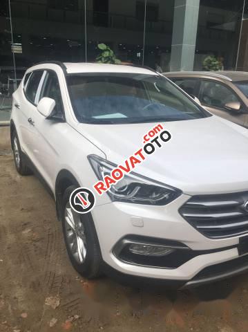 Bán ô tô Hyundai Santa Fe đời 2017, màu trắng-2