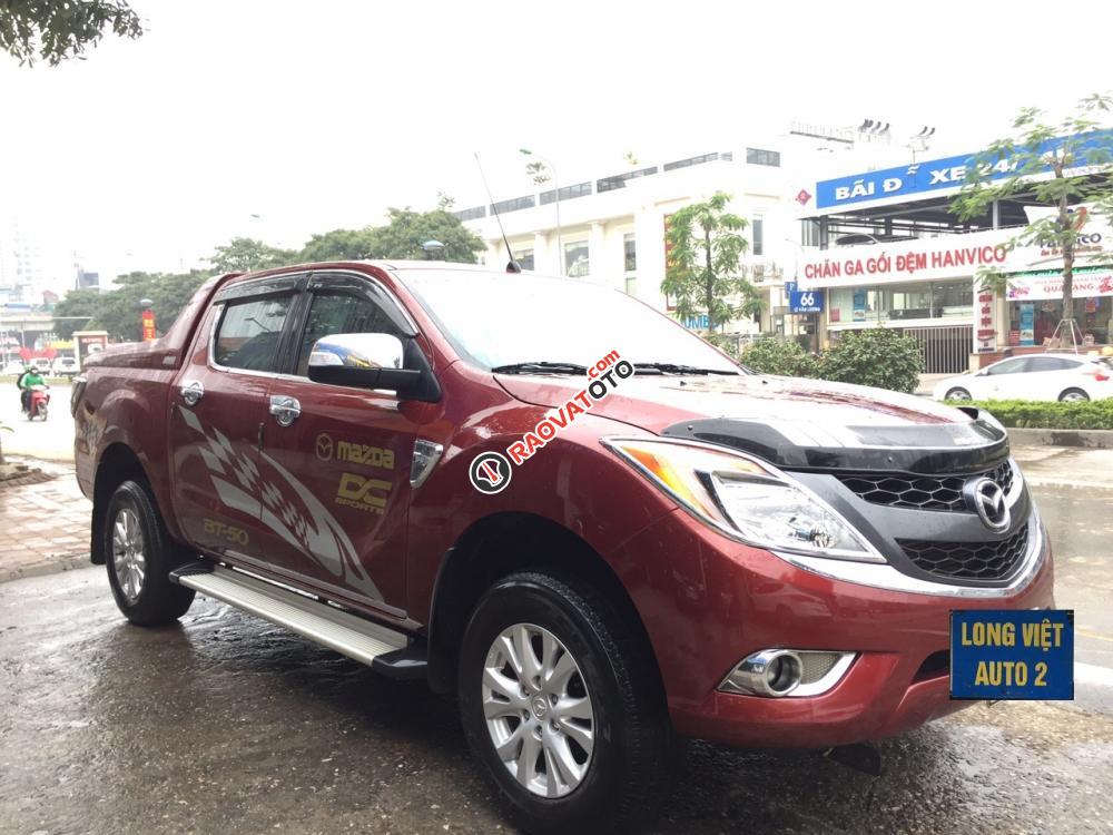 Bán xe Mazda BT 50 2.2L 4x2 AT đời 2015, màu đỏ, nhập khẩu, giá tốt-0