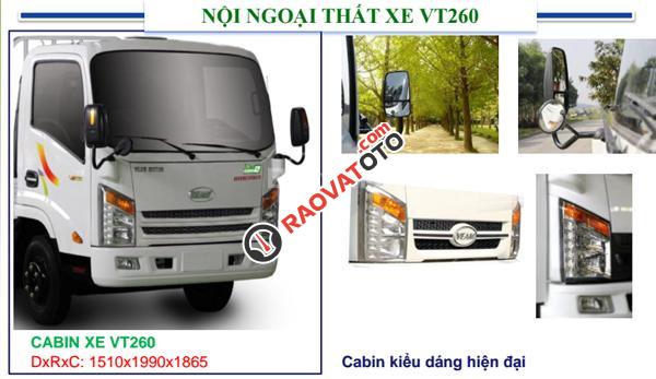 Bán xe tải Veam 1.9 tấn VT260 thùng 6 mét, máy Hyundai, giá rẻ giao ngay-0