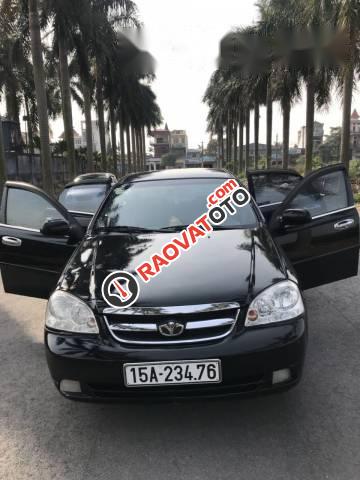 Cần bán lại xe Daewoo Lacetti đời 2008, màu đen xe gia đình, 182 triệu-0