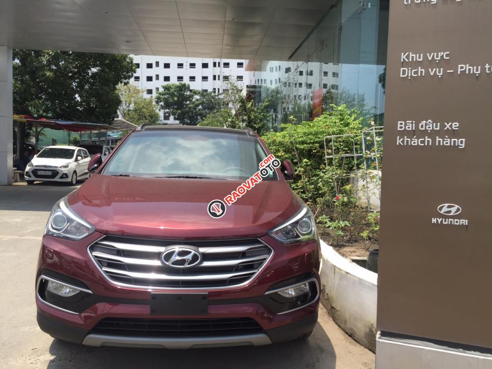 Bán ô tô Hyundai Santa Fe sản xuất 2018, màu đỏ-0