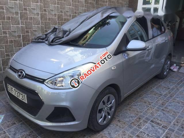 Bán Hyundai Grand i10 sản xuất 2016, màu xám  -1