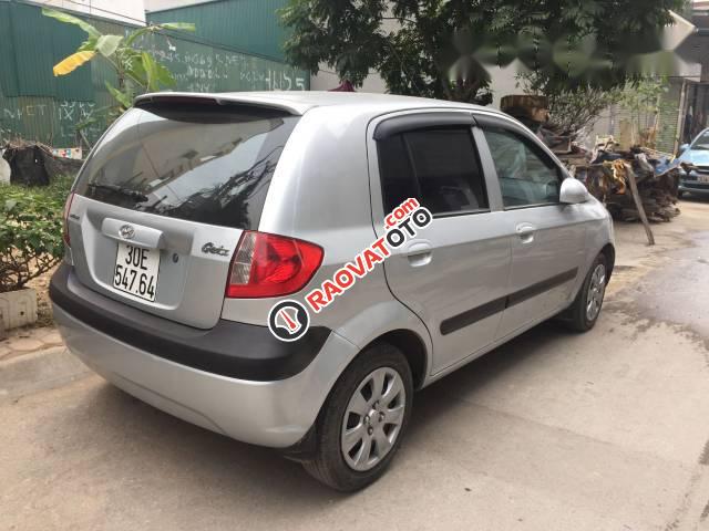 Bán xe Hyundai Getz đời 2009, màu bạc -4