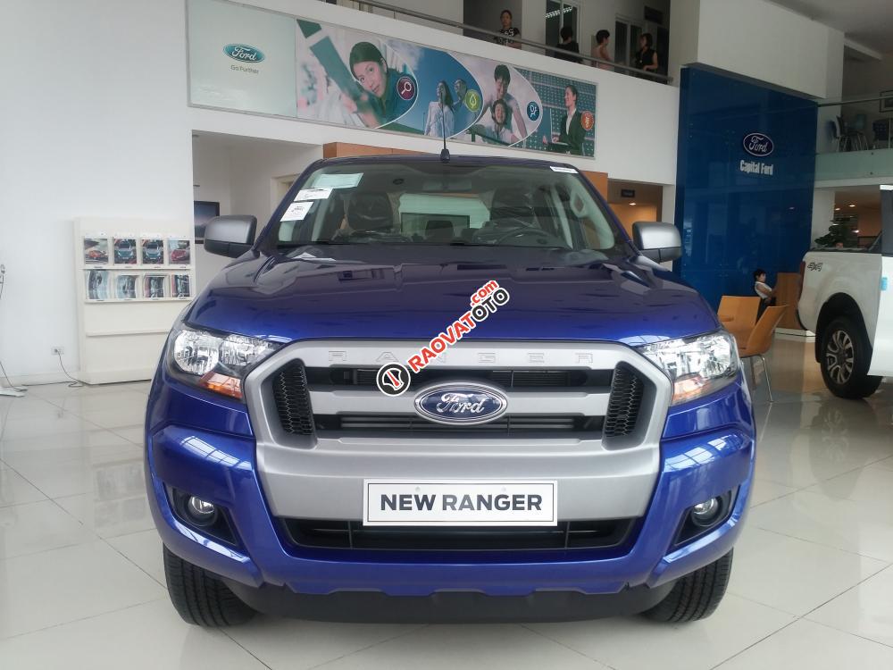 Đại lý Ford Mỹ Đình Bán Ford Ranger XLS 2017, màu xanh lam, nhập khẩu nguyên chiếc, 649tr-2