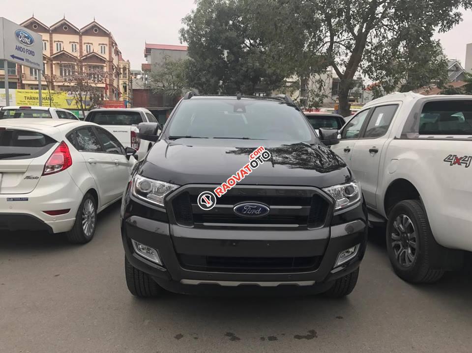 Cần bán xe Ford Ranger Wildtrak 2.2 đời 2017, màu đen, nhập khẩu, 825tr-2