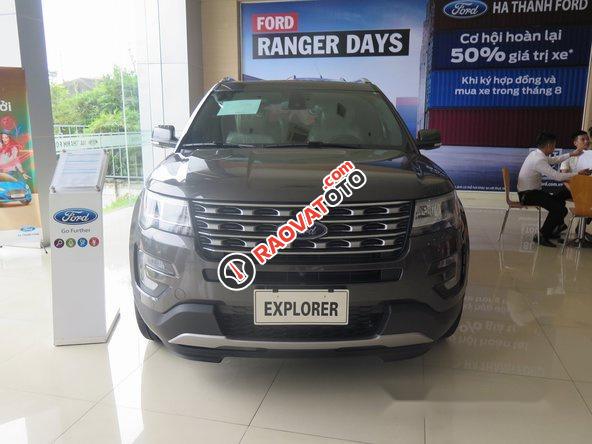 Bán Ford Explorer AT đời 2017, màu xám-10