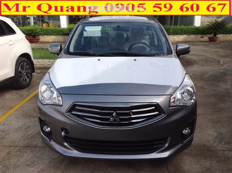 Bán Mitsubishi Attrage CVT đời 2017, màu xám, nhập khẩu nguyên chiếc-0