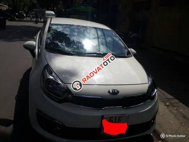 Bán Kia Rio AT sản xuất 2015, màu trắng giá cạnh tranh-0