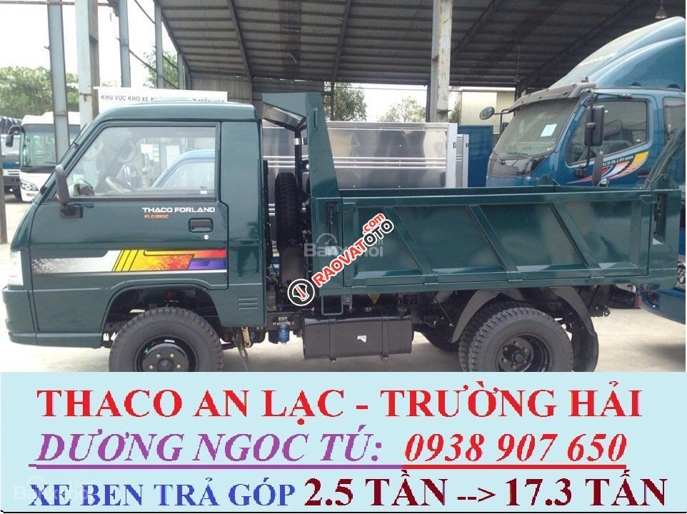 Xe Ben 2 tấn 4, xe Ben Thaco Forland 2 tấn, bán xe Ben nhẹ vô thành phố-0