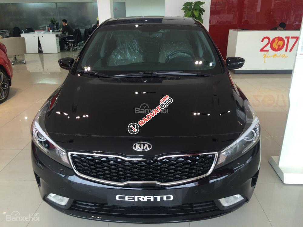 Bán ô tô Kia Cerato 1.6 AT sản xuất 2018, màu đen-0