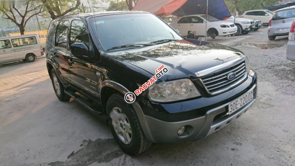 Cần bán gấp Ford Escape XLT 3.0 V6 đời 2005, màu đen xe gia đình, giá tốt-0