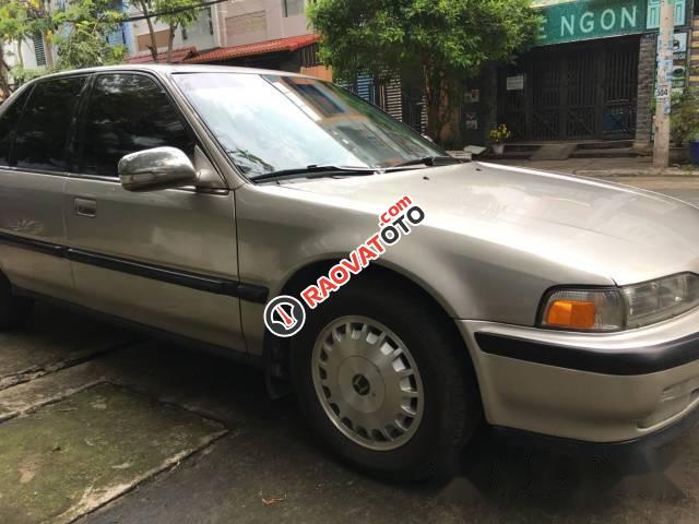 Cần bán lại xe Honda Accord đời 1990, màu ghi vàng  -0