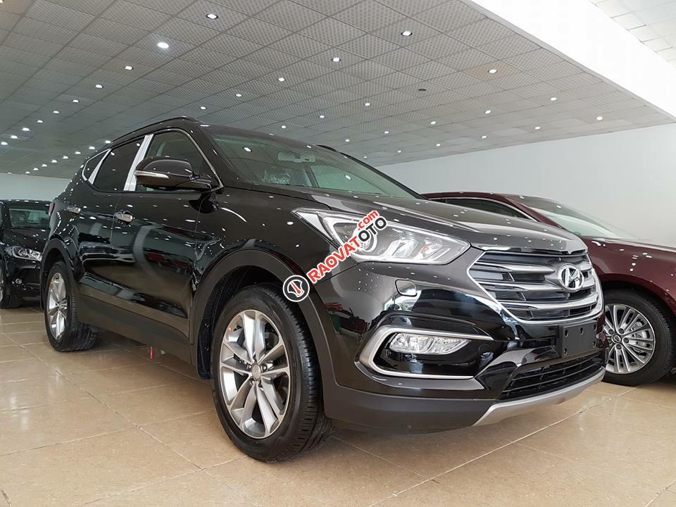 Bán Hyundai Santa Fe 4WD đời 2017, màu đen-2