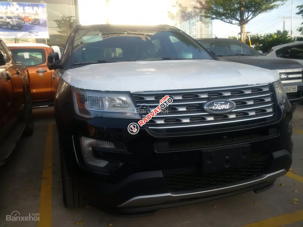 Cần bán xe Ford Explorer bản Limited đời 2017, màu xám (ghi), nhập khẩu nguyên chiếc Hoa Kỳ-1