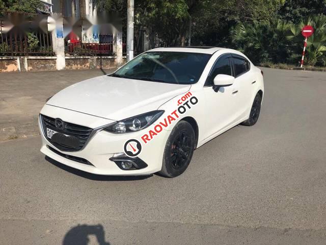 Bán Mazda 3 sản xuất 2015, màu trắng, giá chỉ 605 triệu-1