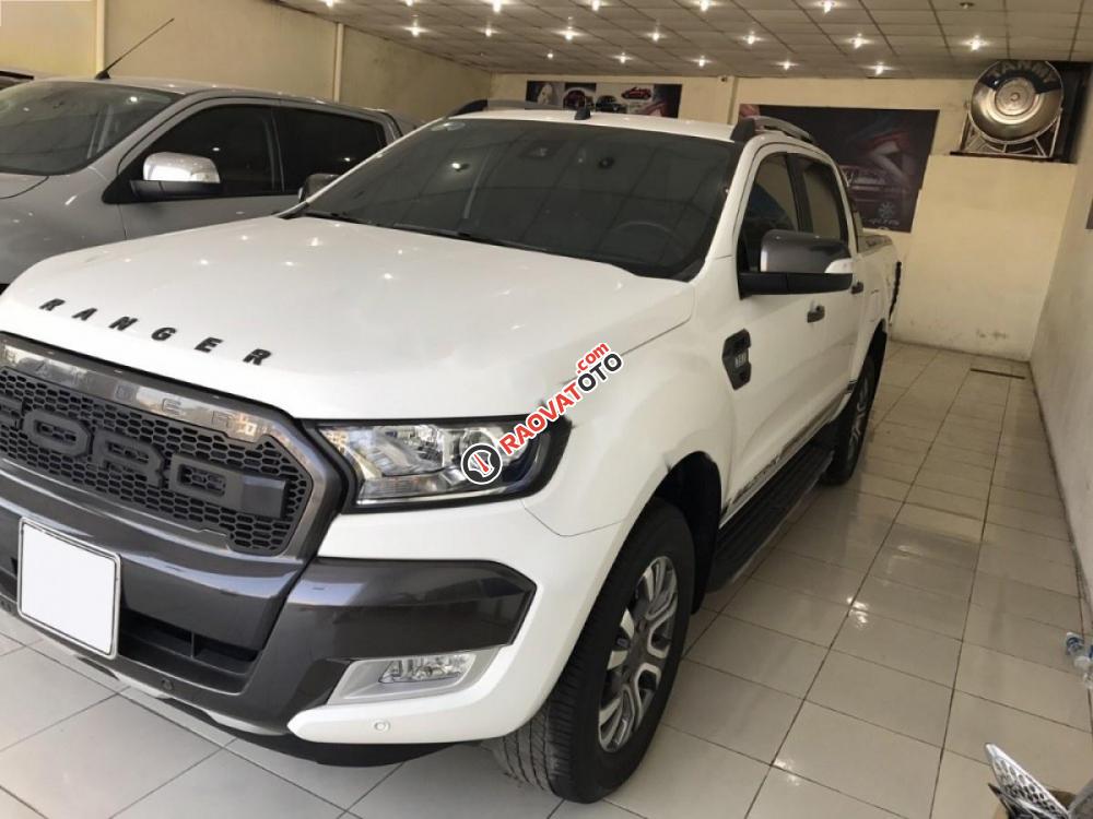 Bán ô tô Ford Ranger Wildtrak 3.2L 4x4 AT 2015, màu trắng, nhập khẩu Thái  -0