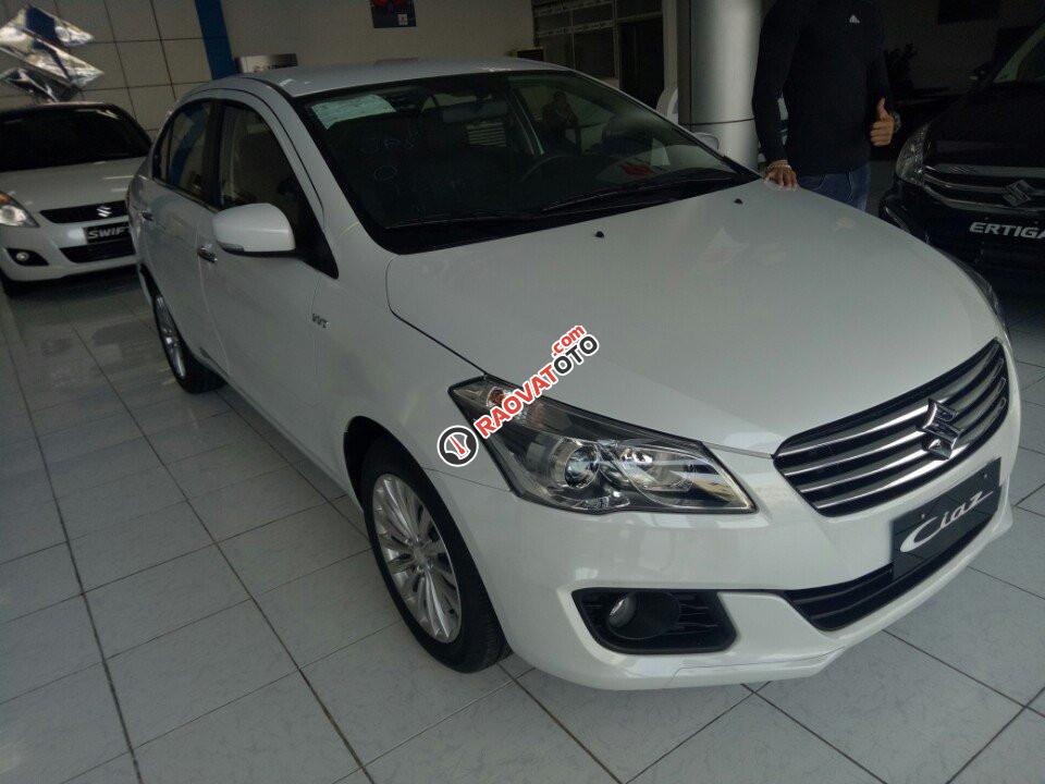 Bán Suzuki Ciaz đời 2017, màu trắng, nhập khẩu chính hãng-0