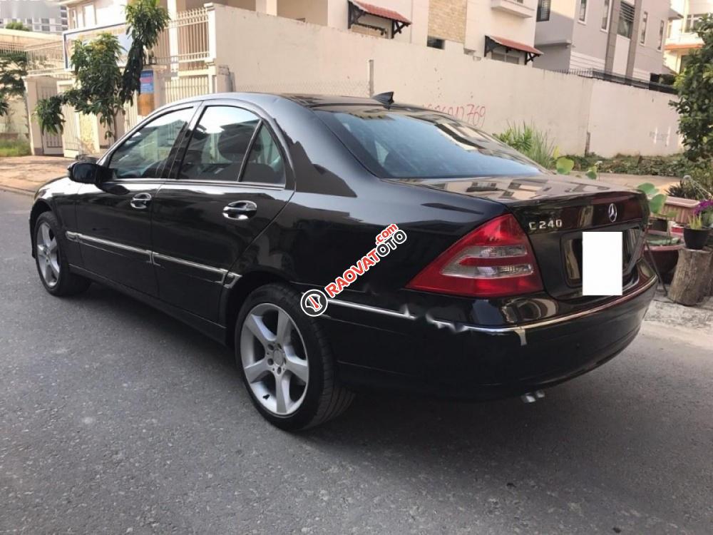 Cần bán Mercedes C240 đời 2005, màu đen số tự động-0