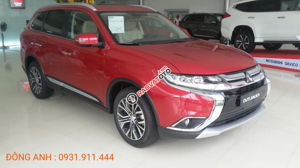 Bán xe Mitsubishi Outlander 2.0 CVT 2018 tại Đà Nẵng, màu đỏ - Lh: Đông Anh 0931.911.444-1