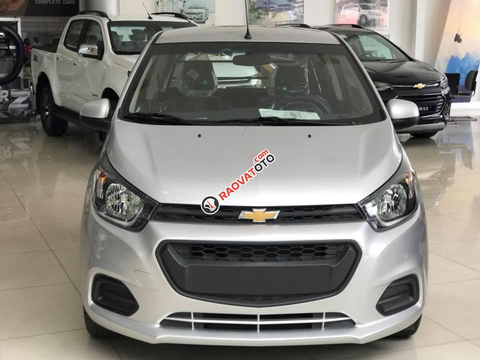 Thuế 2%, 4,5lit/100km, chở tải gần 300kg, Chevrolet Spark Duo 2018, trả góp: 75 triệu lấy xe, 0907148849-2