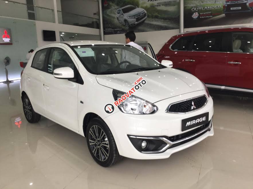 Bán xe Mitsubishi Mirage đời 2017, màu trắng, giá rẻ ở thị trường Quảng Nam, trả trước 20%, tư vấn nhiệt tình-1