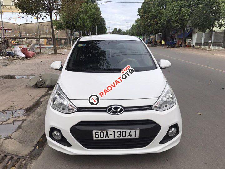 Bán Hyundai Grand i10 AT 2013, màu trắng, nhập khẩu nguyên chiếc-0