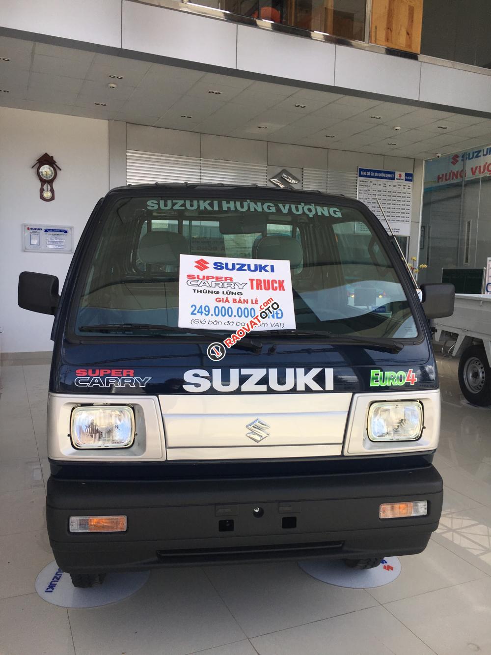 Bán Suzuki Super Carry Truck đời 2017, màu xanh lam giá cạnh tranh-4
