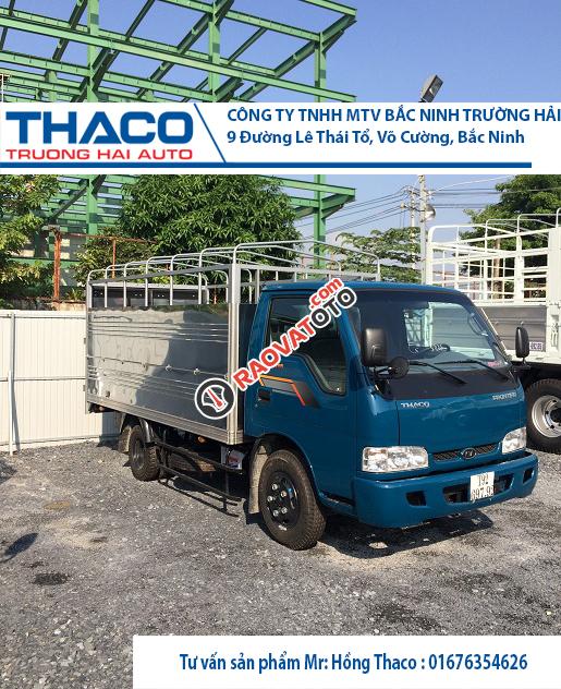 Bán ô tô tải Thaco Kia Frontier K165S Bắc Ninh sản xuất 2017, màu xanh lam, giá 343tr-5