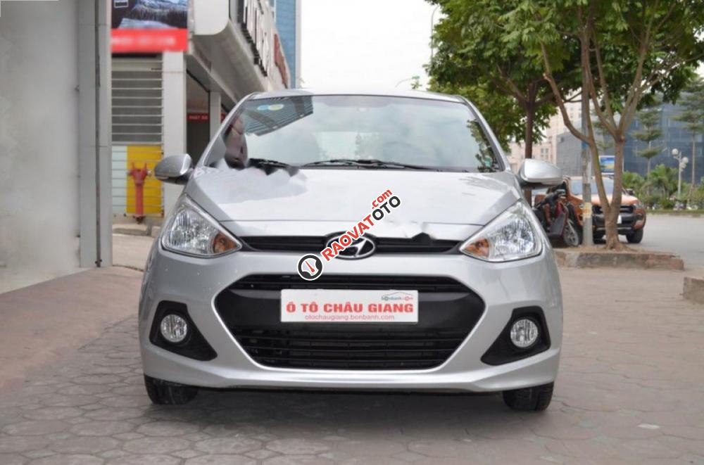 Bán Hyundai Grand i10 Grand 1.0 MT đời 2015, màu bạc, nhập khẩu nguyên chiếc, 325tr-0