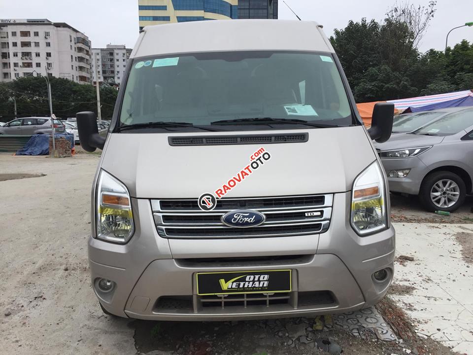 Bán Ford Transit Luxury đời 2014, màu bạc, giá tốt-0