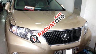 Bán ô tô Lexus RX350 nhập khẩu Mỹ 2010, màu ghi vàng-1