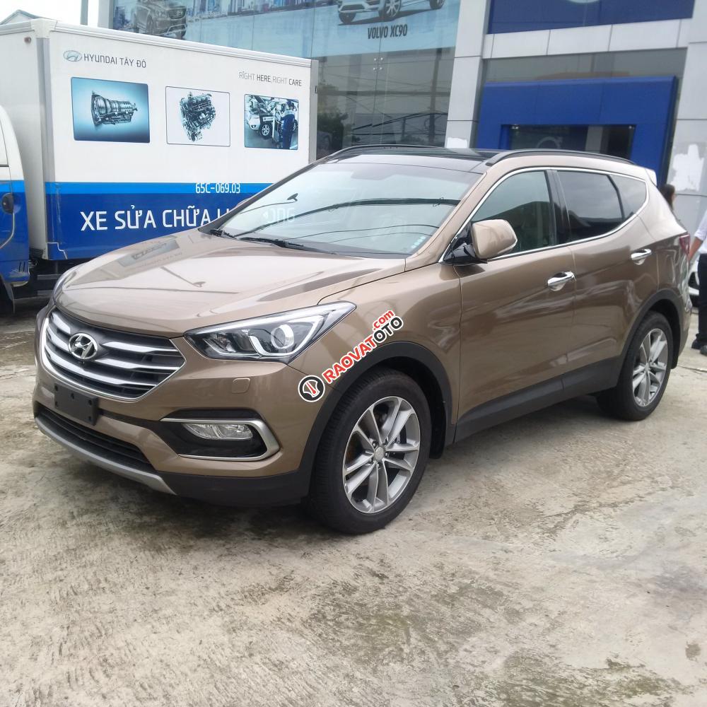 Cần bán xe Hyundai Santa Fe 2.2 đời 2017, giá cạnh tranh-1