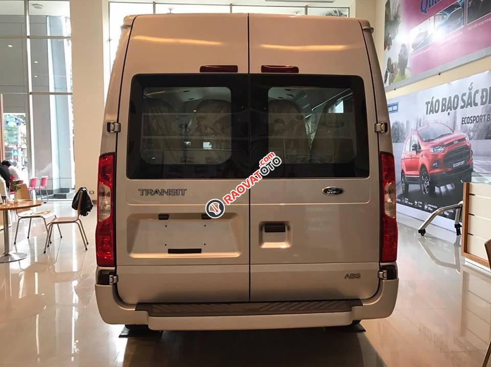 Bán Ford Transit Mid đời 2018, màu bạc-2