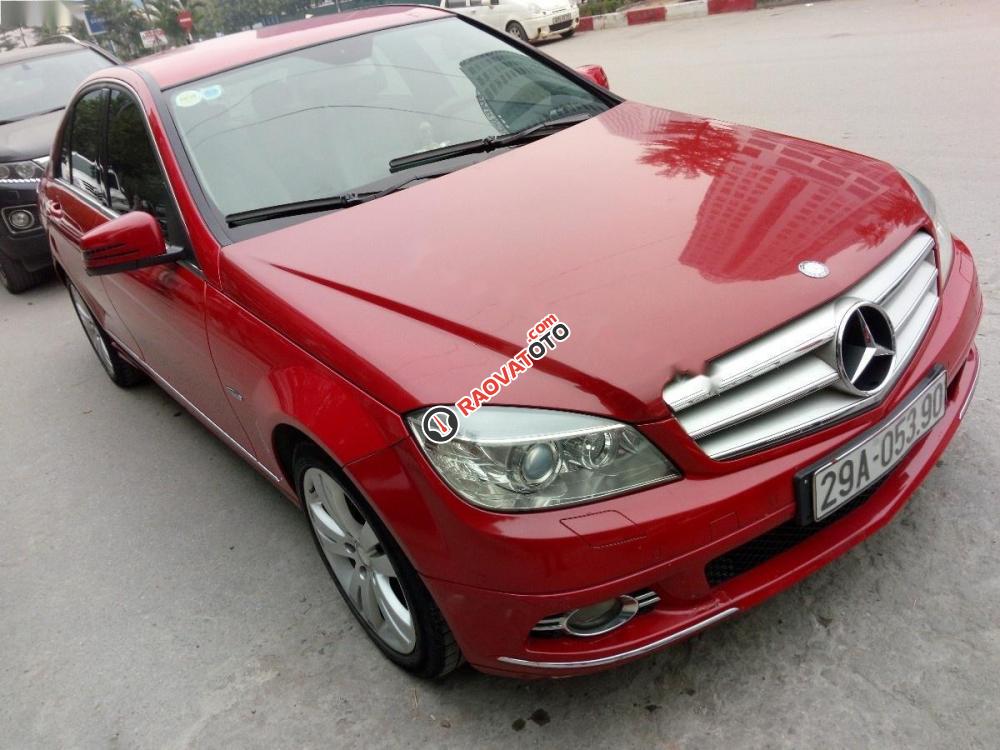 Bán ô tô Mercedes C200 CGI đời 2010, màu đỏ chính chủ, giá tốt-1