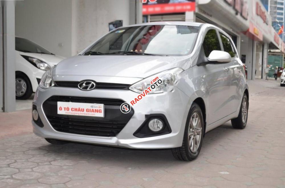 Bán Hyundai Grand i10 Grand 1.0 MT đời 2015, màu bạc, nhập khẩu nguyên chiếc, 325tr-1