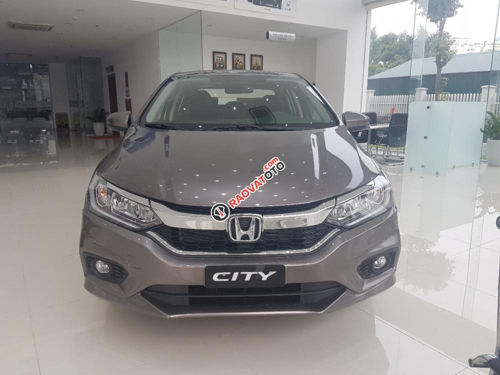 Honda City 1.5 CVT đời 2017, màu titan, Honda ô tô Bắc Ninh, hỗ trợ trả góp-0966108885-0