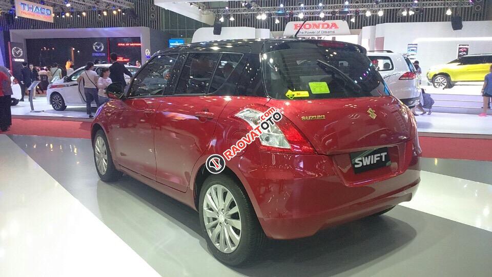 Bán Suzuki Swift 2017, màu đỏ đen, 459tr, LH 0911.935.188-1