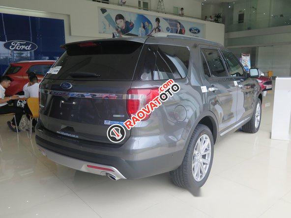 Bán Ford Explorer AT đời 2017, màu xám-6