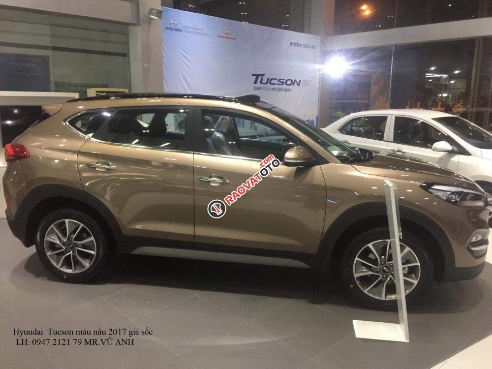 Xe Hyundai Tucson Đà Nẵng model 2018 màu nâu giá sốc, chỉ 760 triệu, Lh: 0941 295 79-0