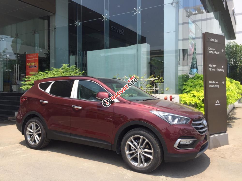 Bán ô tô Hyundai Santa Fe sản xuất 2018, màu đỏ-3