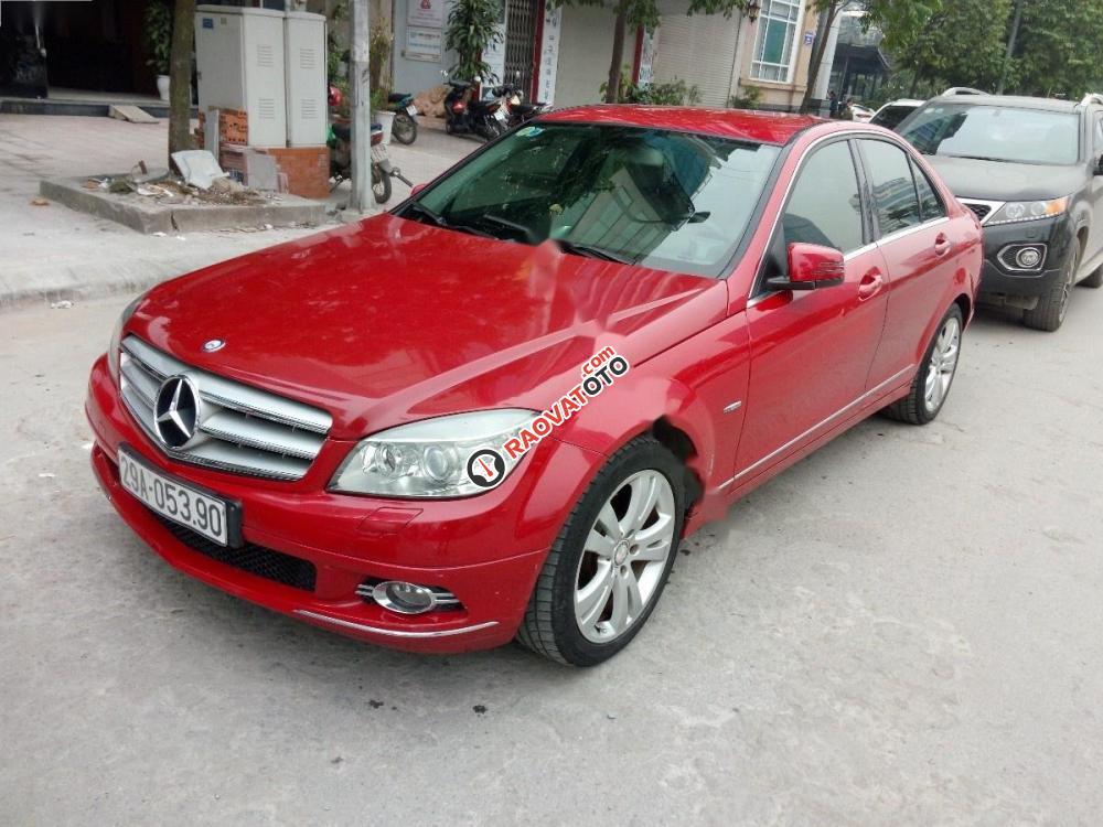 Bán ô tô Mercedes C200 CGI đời 2010, màu đỏ chính chủ, giá tốt-0