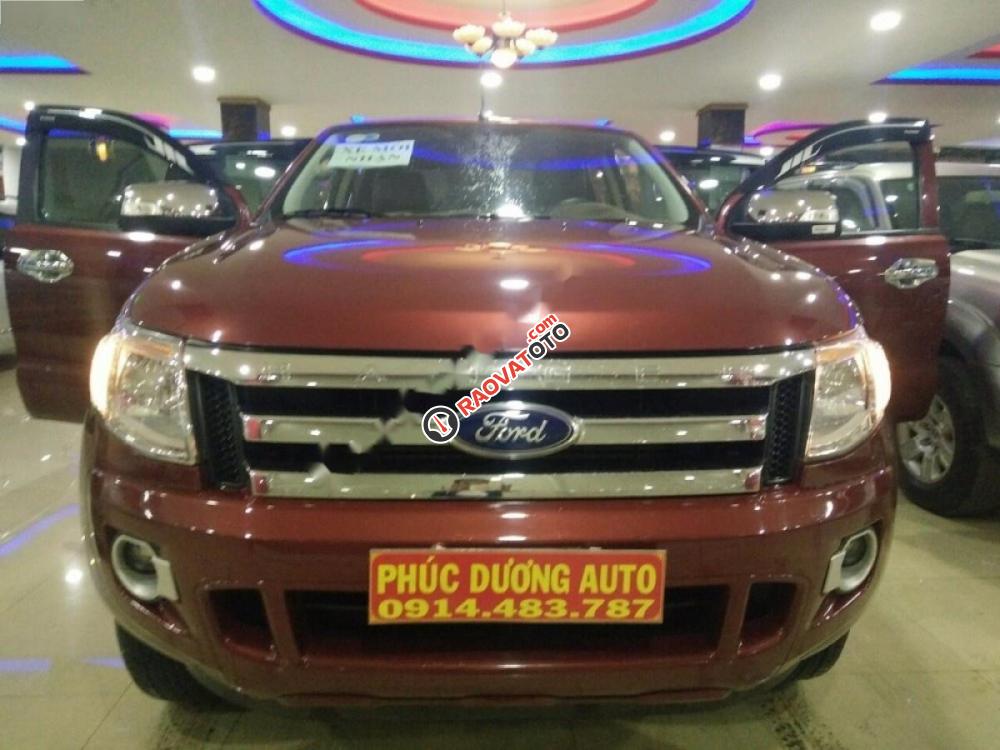 Xe Ford Ranger XLT 2.2L 4x4 MT năm 2015, màu đỏ, nhập khẩu nguyên chiếc như mới, 565tr-4